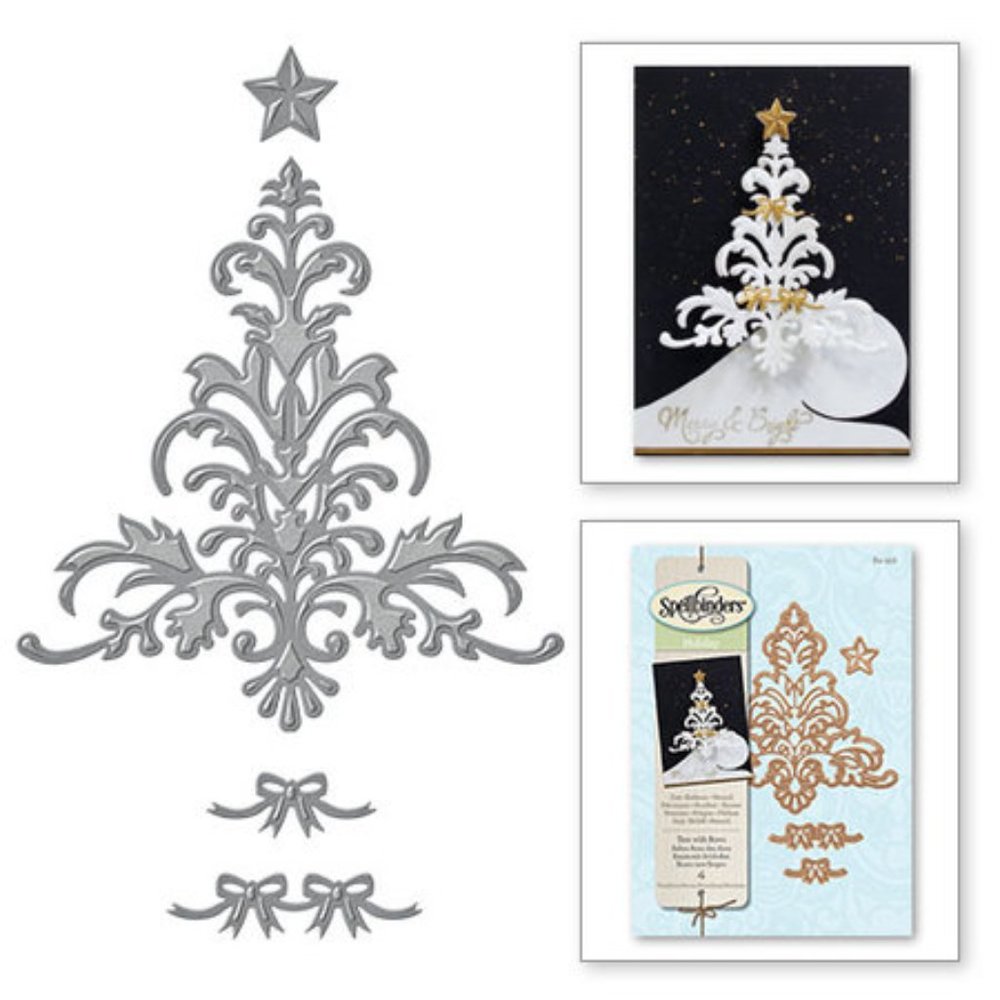 Spellbinders Tree with bows 4 pcs die set